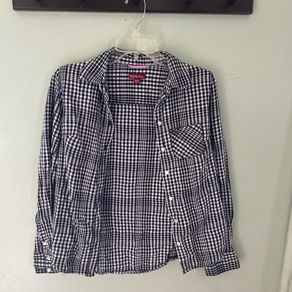 Plaid button down